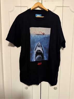Jaws Graphic Short Sleeve Tee - Black AOP